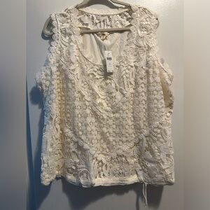 Anthropologie lace tank NWT